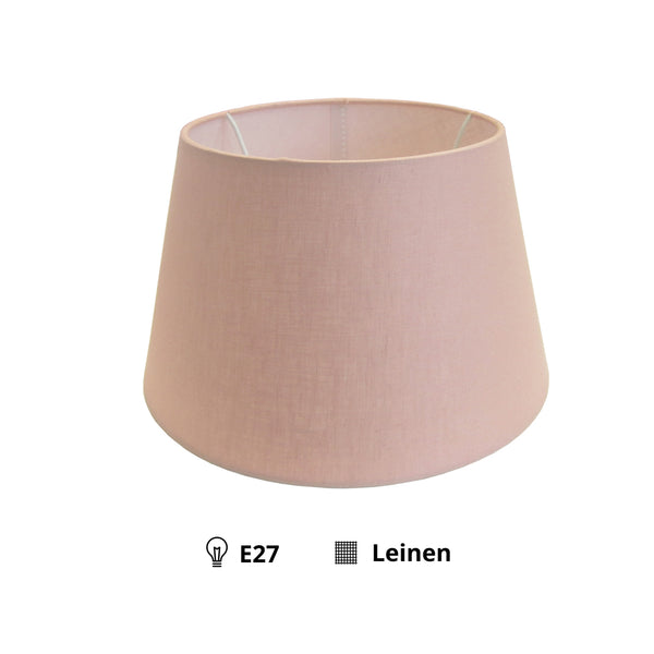 Diverse lampenkappen in stoffig roze – 20 cm – linnen voor stijlvolle verlichting