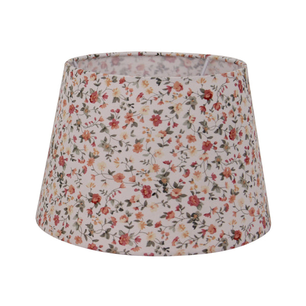 Diverse Bloemenlampenkap Trommel Rond - Crème - 20, 25 of 30 cm - Romantisch Design