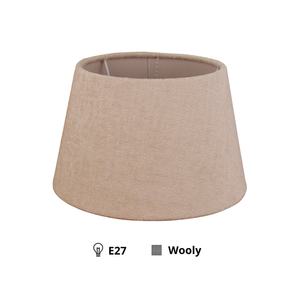 Various Lampenschirm Drum Rund – Dunkel grau - Wooly - Ø20 oder 30 cm