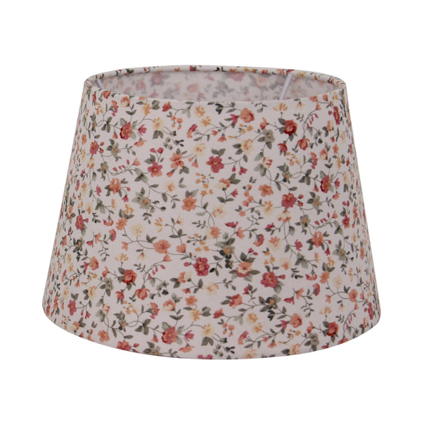 Diverse Bloemenlampenkap Trommel Rond - Crème - 20, 25 of 30 cm - Romantisch Design