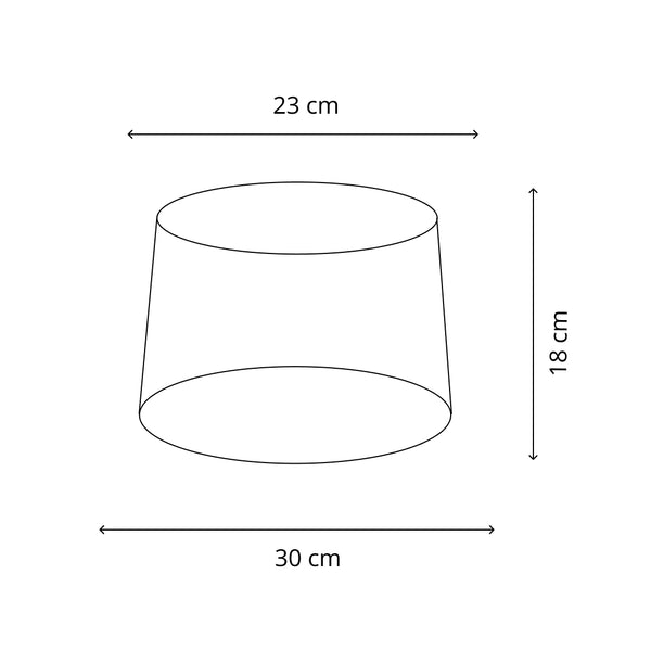 Diverse ronde lampenkappen - Rood - 25, 30 of 35 cm