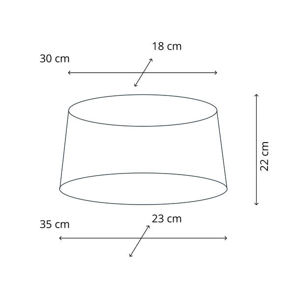 Diverse ronde lampenkappen - Rood - 25, 30 of 35 cm