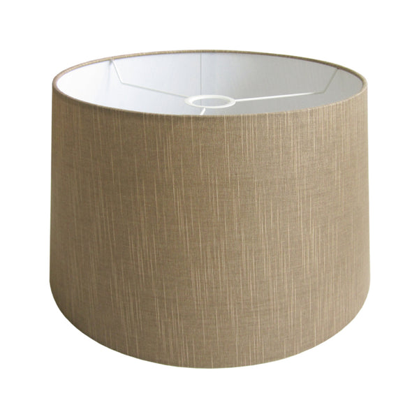 Diverse moderne trommelvormige lampenkappen – zwart, crème of grijs – Ø 25 cm voor tafellampen