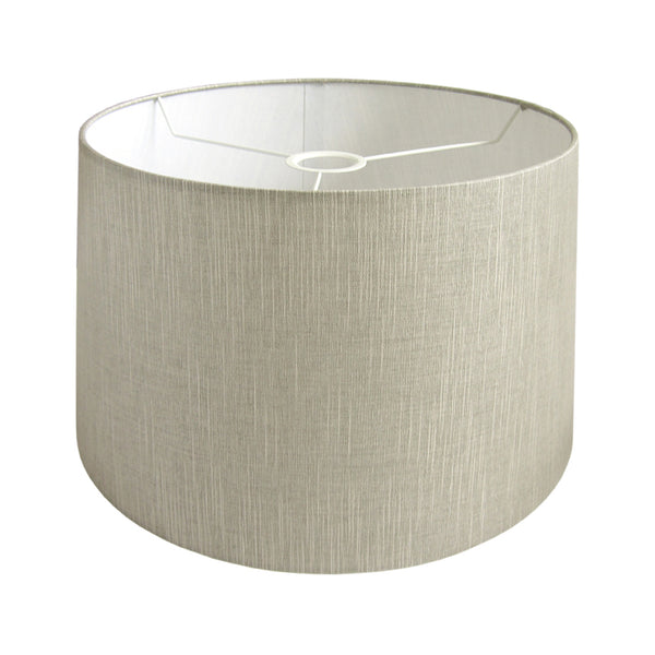 Diverse moderne trommelvormige lampenkappen – zwart, crème of grijs – Ø 25 cm voor tafellampen