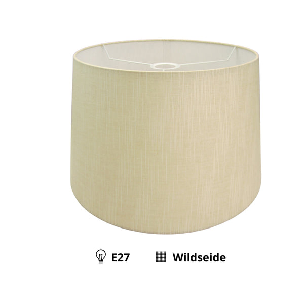 Diverse moderne trommelvormige lampenkappen – zwart, crème of grijs – Ø 25 cm voor tafellampen