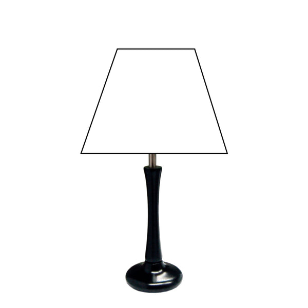 Verschillende houten lampenvoeten in zwart – stijlvolle voet voor uw verlichting (33 cm)