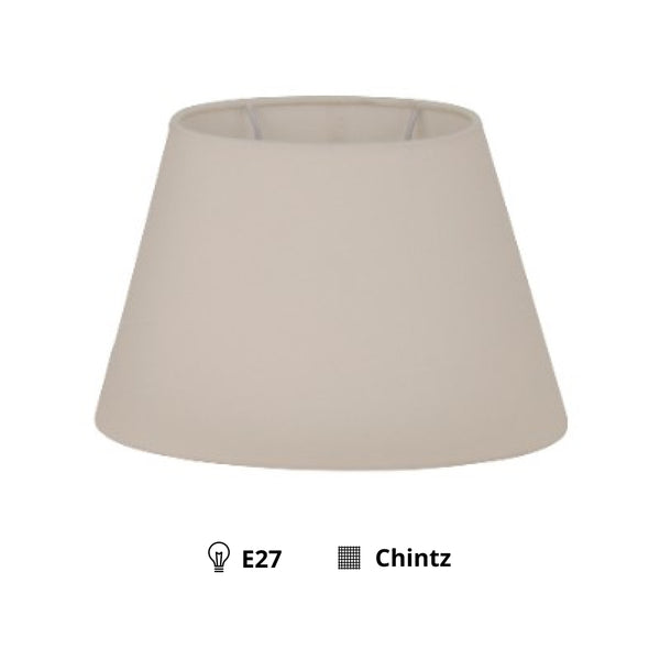 Various Lampenschirm Oval - Creme - Ø24 oder Ø30 cm - Chintz