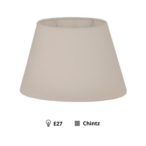 Various Lampenschirm Oval - Creme - Ø24 oder Ø30 cm - Chintz