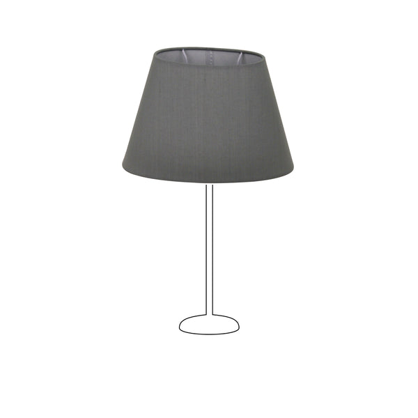 Diverse lampenkap ovaal - grijs - Ø24 of Ø30 cm - Chintz