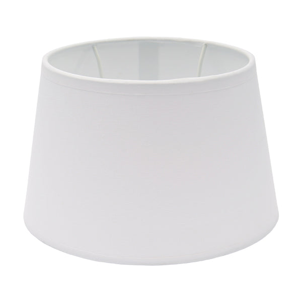 Various ovale lampenkappen Ø20 cm – Katoen in lichtbruin, crème & wit