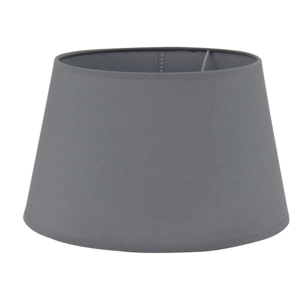 Various ovale lampenkappen Ø26 cm – Katoen in lichtbruin of grijs