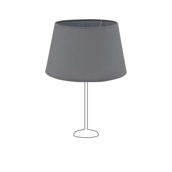 Various ovale lampenkappen Ø26 cm – Katoen in lichtbruin of grijs