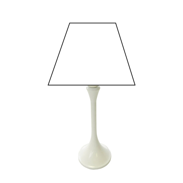 Verschillende lampenvoeten metaal wit – moderne elegantie in 29 cm hoogte met E27 fitting