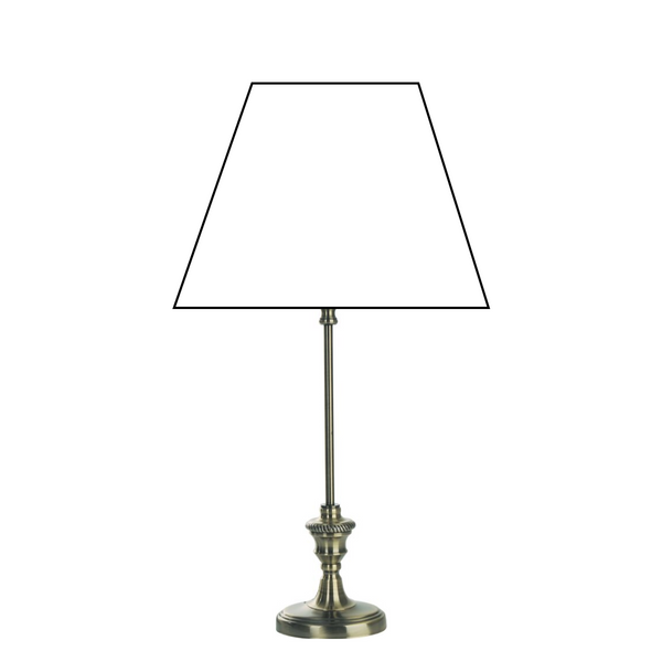 Diverse lampenvoeten Metaal Ovaal Brons – Elegant design in 38 cm hoogte met E27 fitting