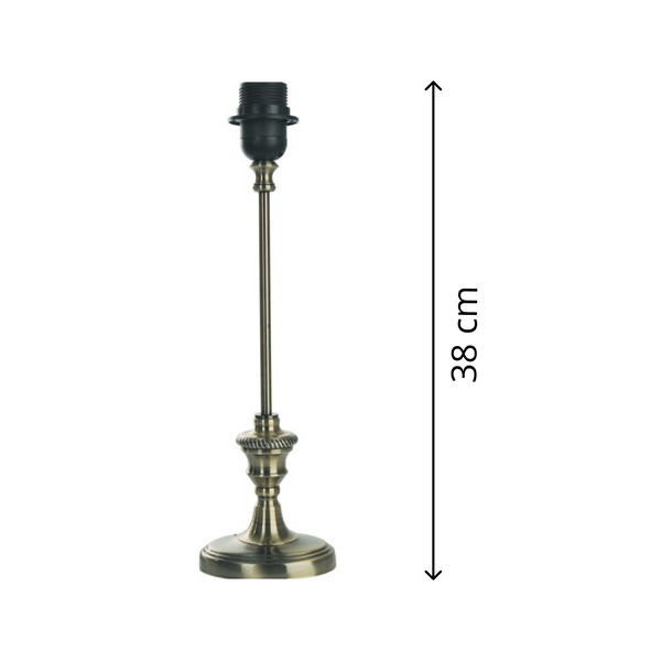 Diverse lampenvoeten Metaal Ovaal Brons – Elegant design in 38 cm hoogte met E27 fitting