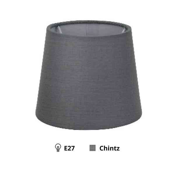 Diverse lampenkap Drum – Grijs - Ø11,5 - Stijlvol Chintz - E14