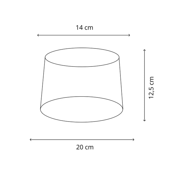 Various Trommel Ronde Lampenkap – Crème Wilde Zijde (Ø20 cm) – Elegantie voor uw huis