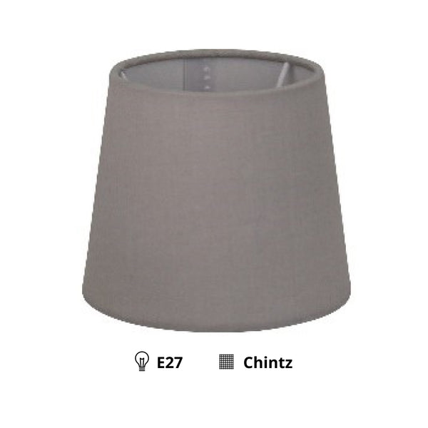 Various Lampenschirm Rund – Hellgrau - Ø25 cm - Chintz