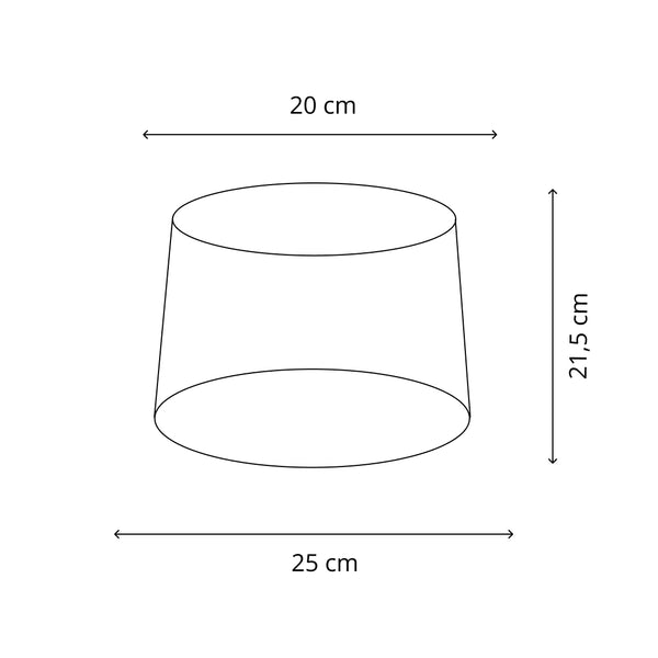 Various lampenkap rond – crème - Ø25 cm - Chintz
