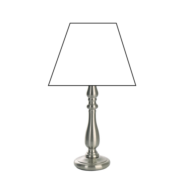 Verschillende lampenvoeten metaal nikkel mat – discreet design in 29 cm hoogte met E27 fitting