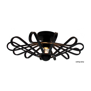 Die Chericoni Arco Deckenleuchte in Schwarz mit 45 cm Durchmesser bietet modernes Design und gleichmäßige, 1-flammige Beleuchtung.