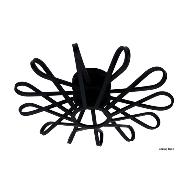 Die Chericoni Arco Deckenleuchte in Schwarz sorgt mit ihrem 45 cm großen Schirm für stilvolle und gleichmäßige Ausleuchtung.