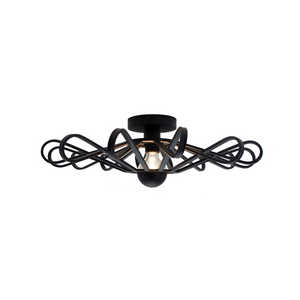 Die Chericoni Arco Deckenleuchte in Schwarz mit Ø56 cm vereint modernes Design mit gleichmäßiger, 1-flammiger Beleuchtung.