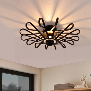 Stilvolle Chericoni Arco Deckenlampe, Ø56 cm, 1-flammig, in elegantem Schwarz, ideal für zeitgemäße Wohnkonzepte.