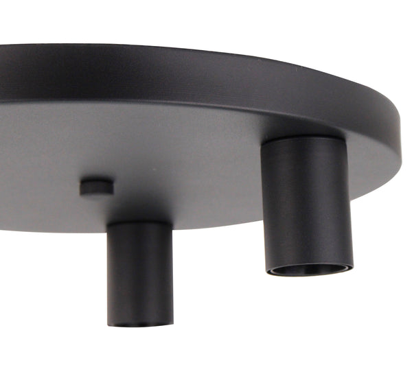 Moderne Chericoni Basic Deckenleuchte, 3-flammig, schwarz, Ø28 cm, E27, ideal für Wohn- und Esszimmer.