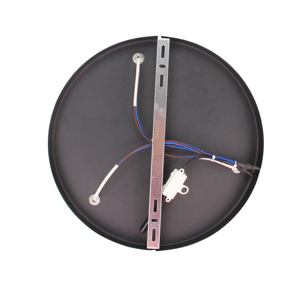 Runde Deckenlampe Chericoni Basic, schwarz, Ø28 cm, 3-flammig, E27, schlichte Eleganz für den Innenraum.