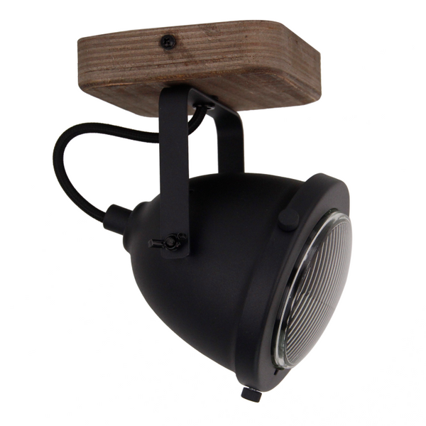 Chericoni Bella Spotleuchte, Ø12 cm, 1-flammig, Schwarz, gezieltes Licht für Arbeits- oder Wohnbereiche.