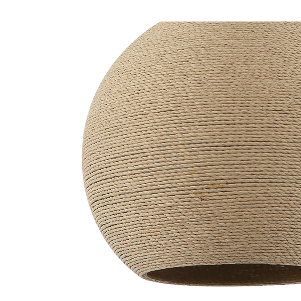 Rustikale Chericoni Carpi Pendelleuchte aus Holz, Ø25 cm, 1-flammig, verleiht Räumen eine warme, einladende Atmosphäre.