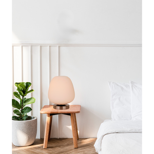 Elegante Chericoni Costola Tischlampe, Ø21 cm, 1-flammig, aus Glas und Metall, sorgt für stimmungsvolle Beleuchtung.