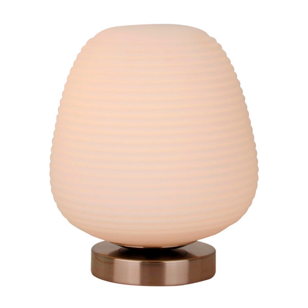 Die Chericoni Costola Tischlampe, Ø21 cm, 1-flammig, Glas & Metall, kombiniert modernes Design mit hochwertiger Verarbeitung.