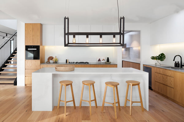 Chericoni Cubo hanglamp – 4-lamps – E27 – Zwart