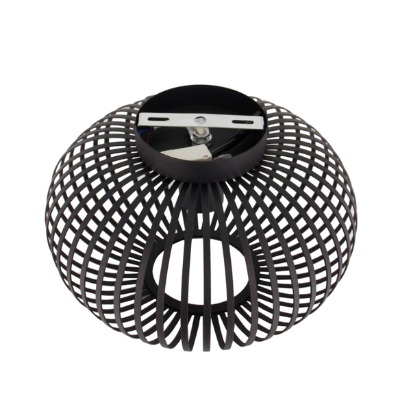 Große Chericoni Curvato Deckenlampe, Ø30 cm, 1-flammig, E27, Schwarz, perfekt für Wohn-, Ess- oder Arbeitszimmer.