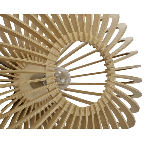 Chericoni Curvato Tischlampe – seitliche Ansicht – modernes Design aus Holz