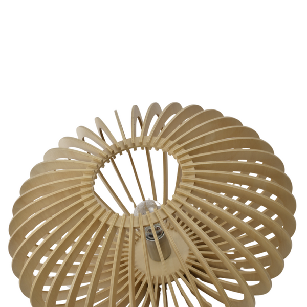 Chericoni Curvato Tischlampe Ø30 cm – eingeschaltet – warme Lichtwirkung