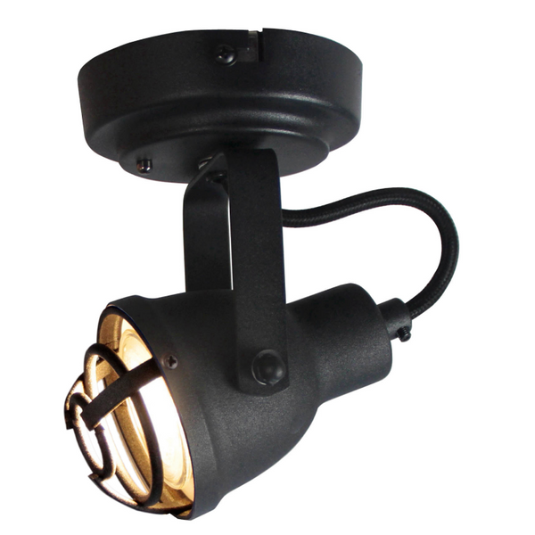 Chericoni Industria Plafondspot – Ø7 cm – GU10 – Zwart