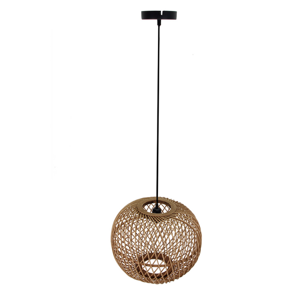 Moderne Holz-Hängelampe im skandinavischen Stil