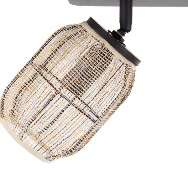 Kombinierbare Jute Plafondspot aus der Chericoni Nature Serie