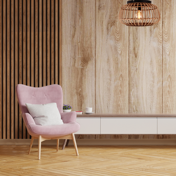 Nachhaltige Hängelampe Trapeze von Chericoni in Naturfarbe