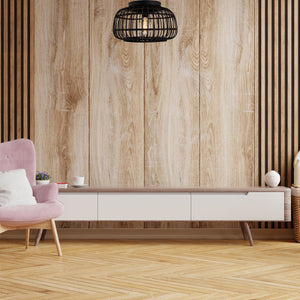 Chericoni Nature Diagonal Pendelleuchte aus FSC-Bambus Ø32 cm