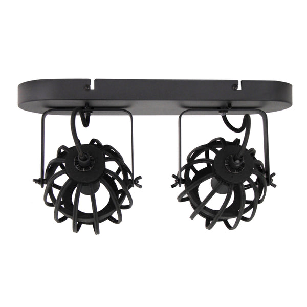 Detailansicht der Chericoni Trapeze Spotlampe in Schwarz