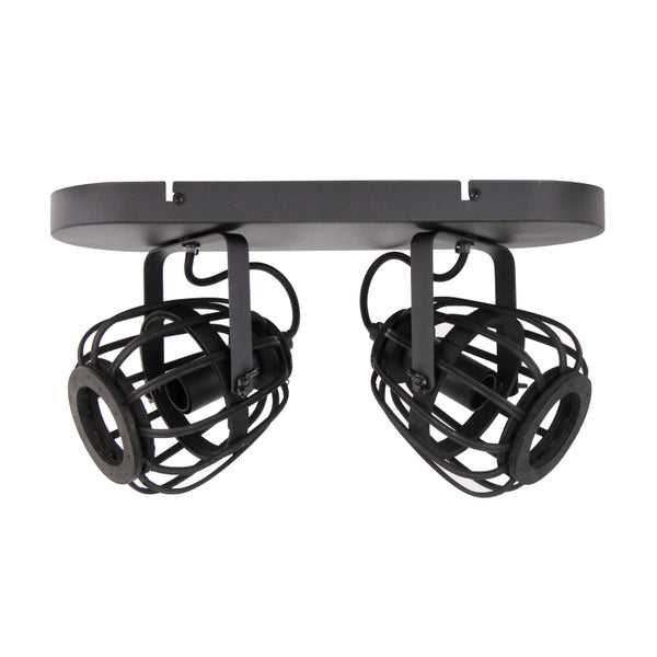 Moderne Deckenleuchte Trapeze mit zwei drehbaren Spots