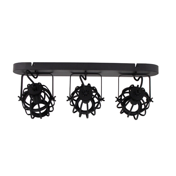 Detailaufnahme der Chericoni Nature Trapeze Spotlampe in Schwarz