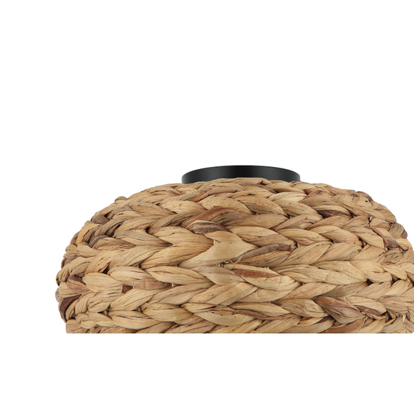 Charmante Chericoni Nature Treccia Deckenleuchte, Ø35 cm, 1-flammig, aus Bambus gefertigt. Perfekt für Wohnzimmer, Esszimmer oder Schlafzimmer, um eine natürliche, gemütliche Atmosphäre zu schaffen.