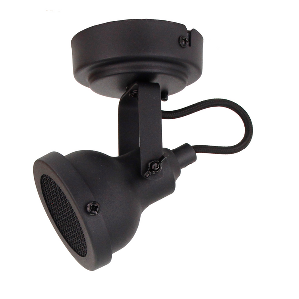 Chericoni Nero spot – 1 vlam – Ø8 cm – GU10 – zwart