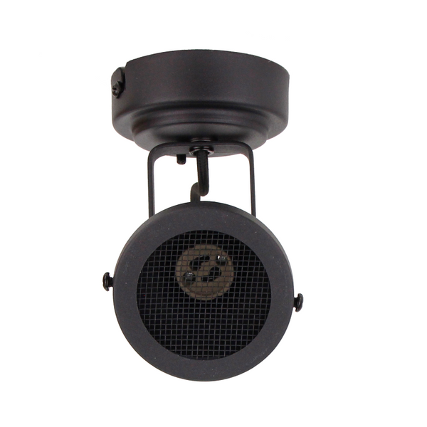 Kompakter Nero Spot von Chericoni, 1-flammig, Ø8 cm, GU10. Die schwarze Ausführung verleiht modernen Wohnräumen Eleganz und klare Linien.