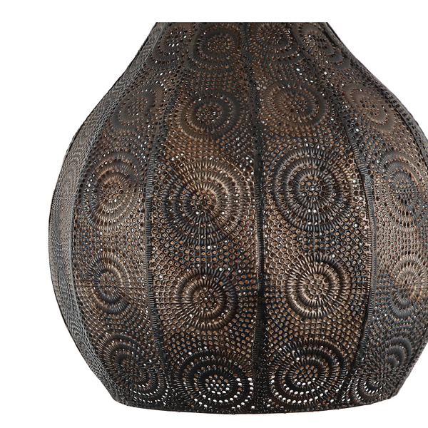 Runde Hängelampe Rolo, Ø25 cm, Schwarz, 1-flammig – dekorativ, funktional und passend für verschiedenste Einrichtungsstile.